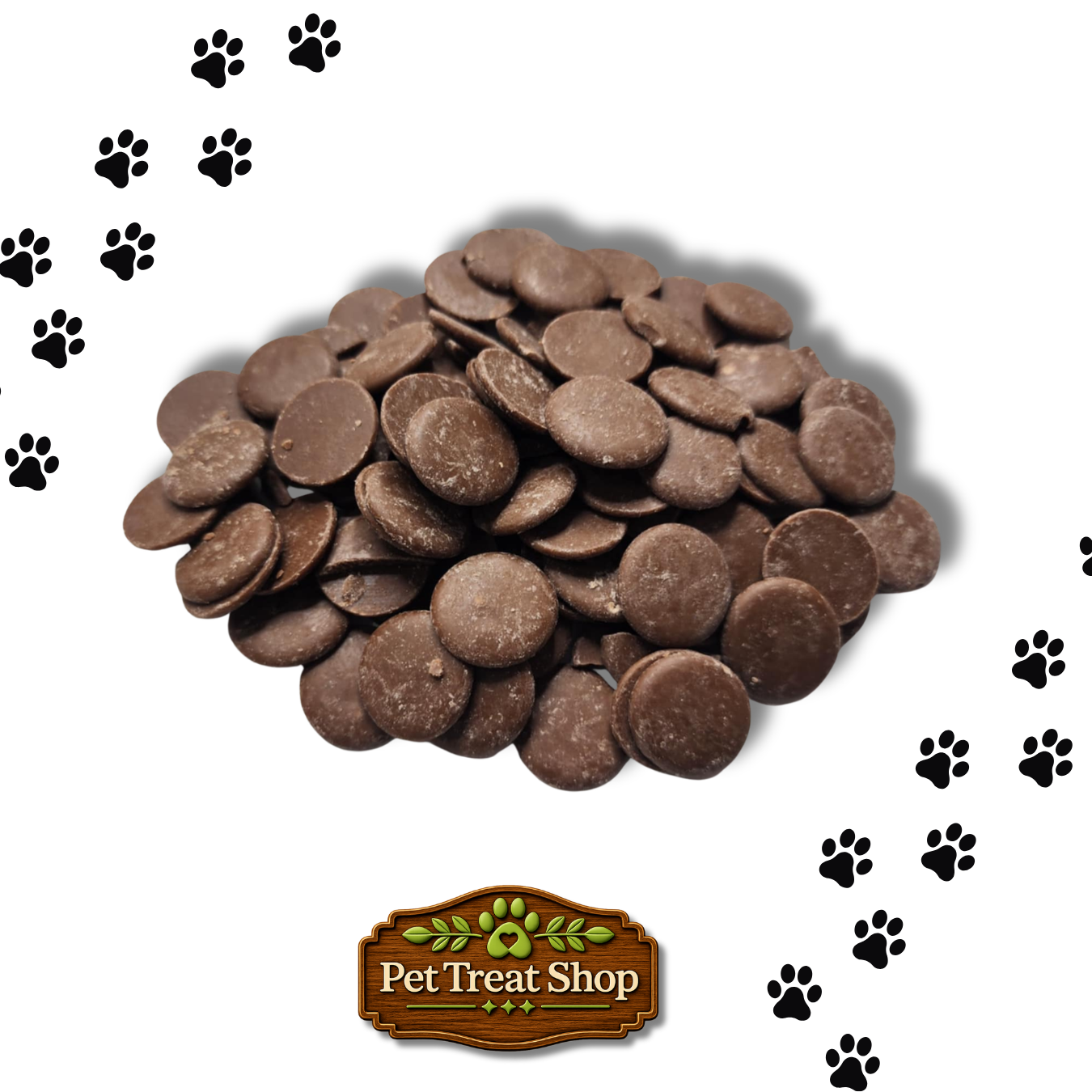 Large Carob Drops (Doggy Chocolate}