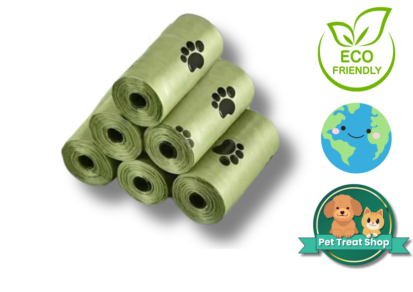 Eco Friendly Poop Bags 5 Pack