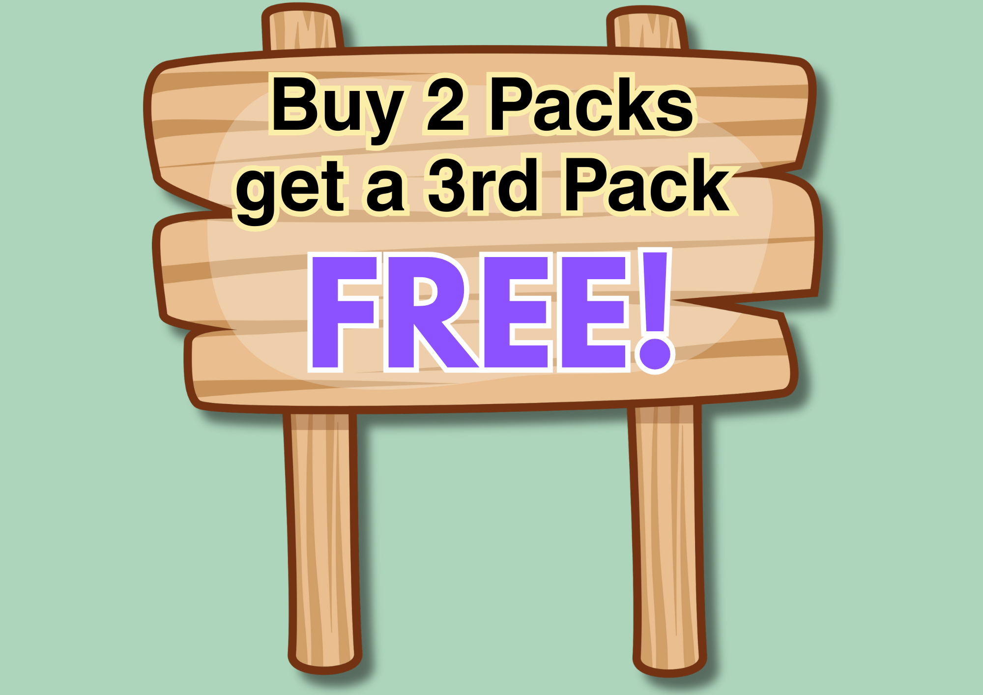 Buy 2 Get 3rd Pack Free!
